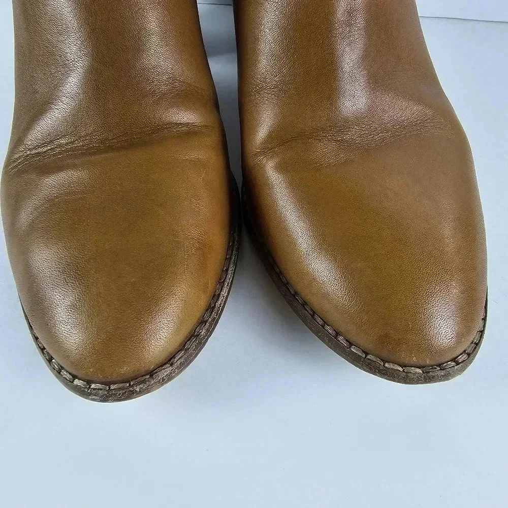 Madewell Regan pull on boot in Saddle brown Booties Short Heeled - Picture 3 of 14